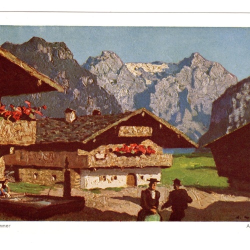 AK, Alpensommer, A. Walde, Ansichtskarte (S5332)