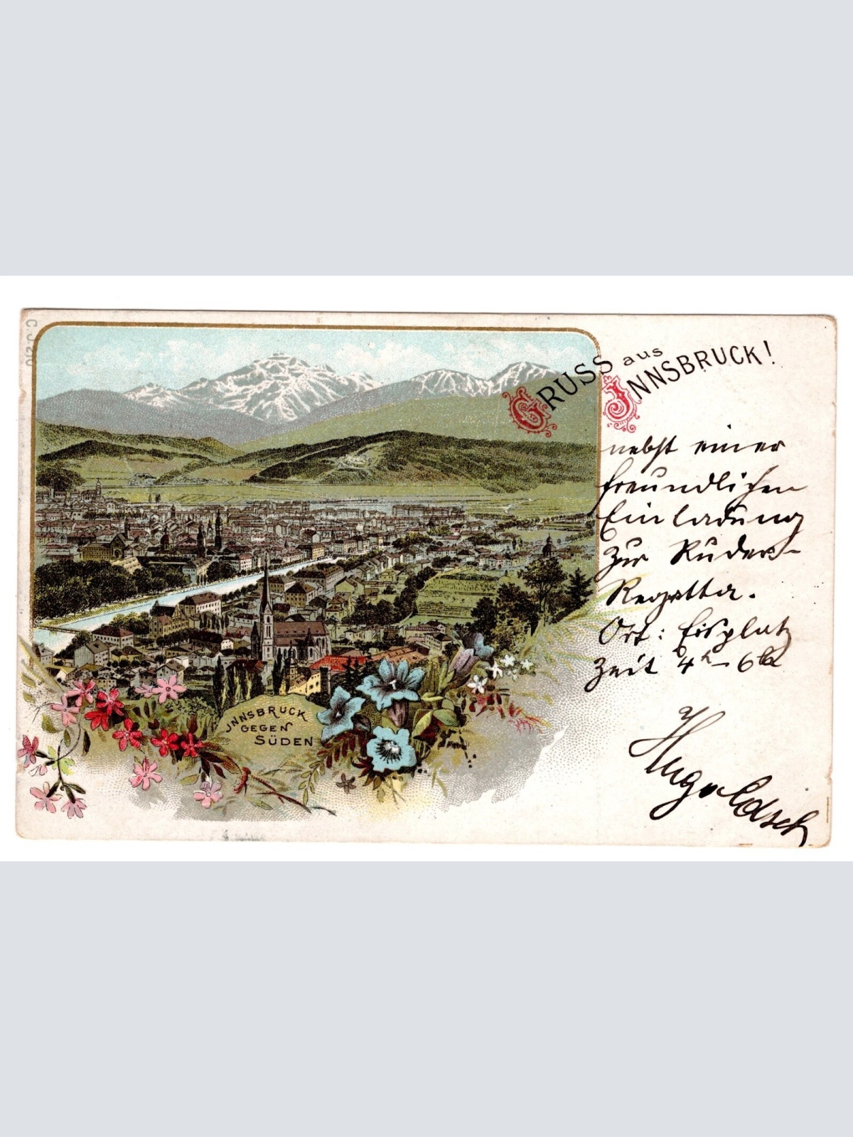 AK, Litho, Innsbruck, Tirol, Ansichtskarte (S5335)