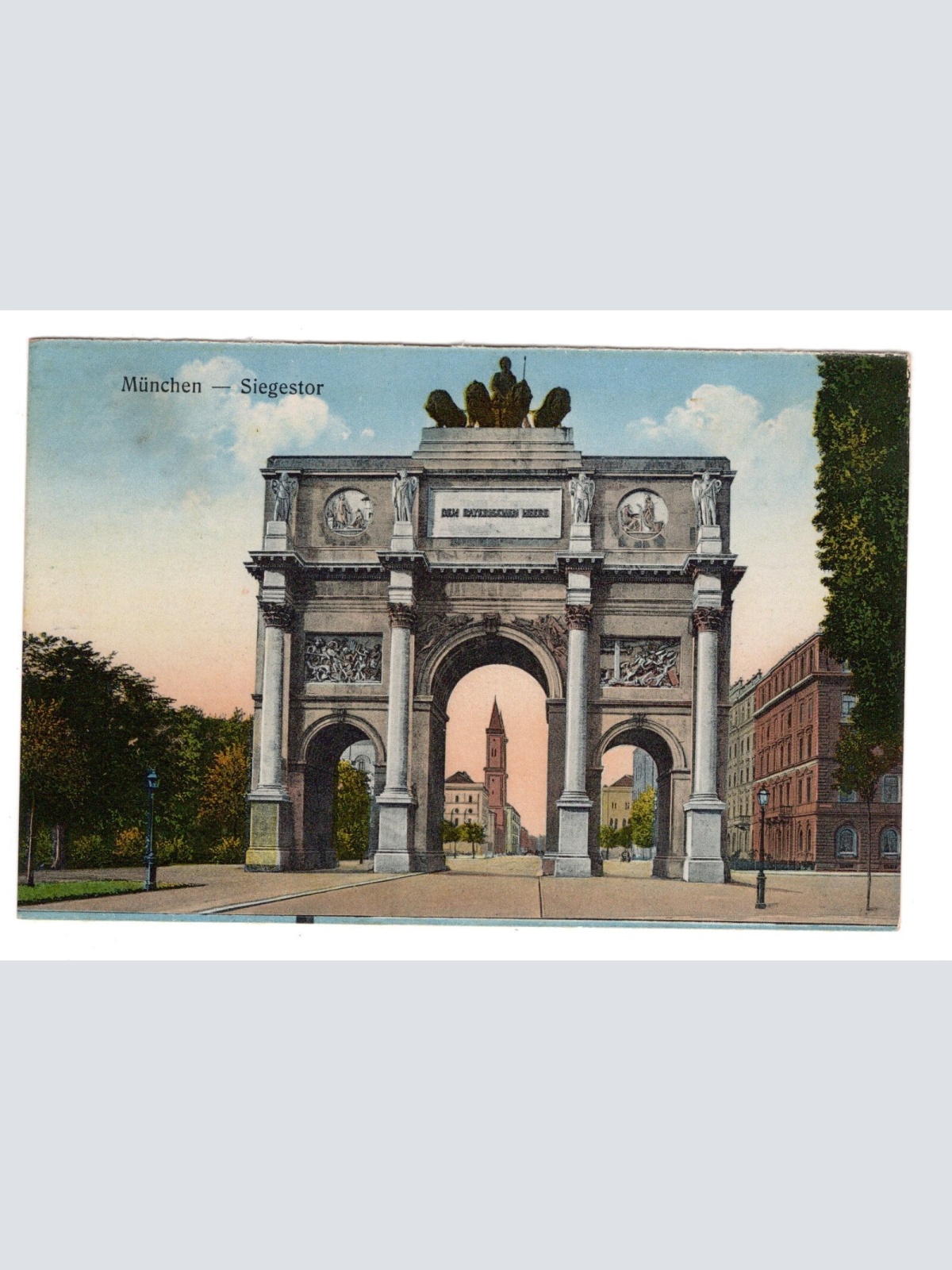 AK, München, Siegestor, Bayern, Ansichtskarte (S5372)
