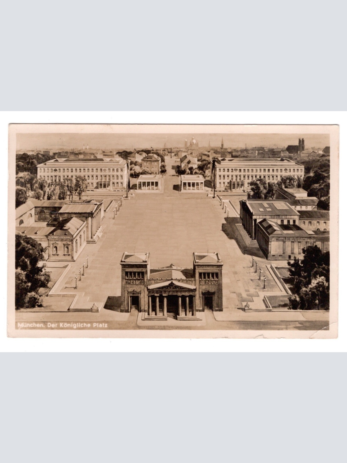 AK, München, der königliche Platz, Bayern, Ansichtskarte (S5374)