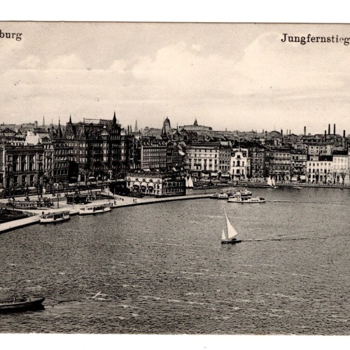 AK, Hamburg, Jungfernstieg, Ansichtskarte (S5388)