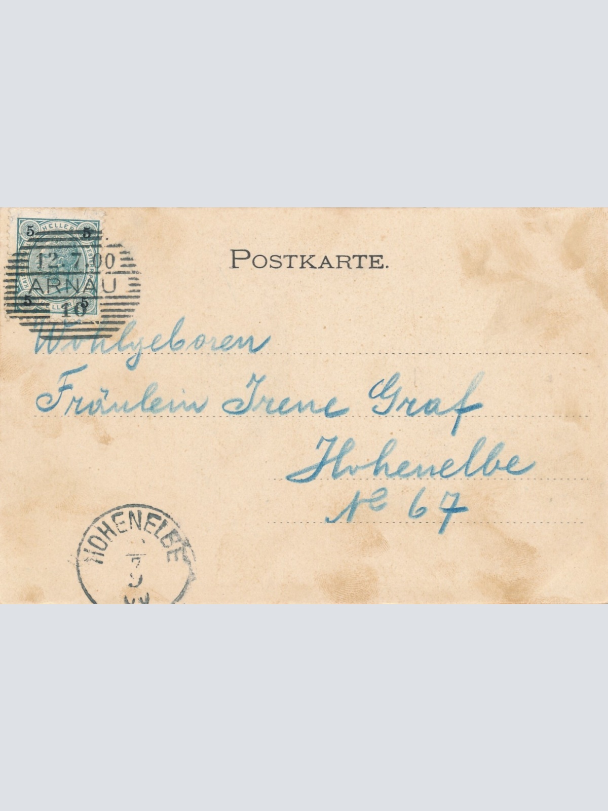 AK aus Hohenelbe Tschechoslowakei Ansichtskarte (14130)