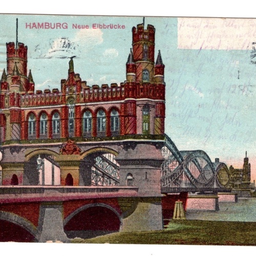 AK, Hamburg, Neue Elbbrücke, Ansichtskarte (S5394)