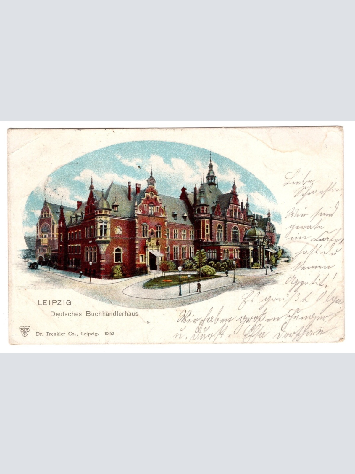 AK, Leipzig, Sachsen, Deutsches Buchhändlerhaus, Ansichtskarte (S5407)