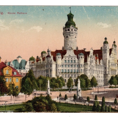 AK, Leipzig, Sachsen, Neues Rathaus, Ansichtskarte (S5412)