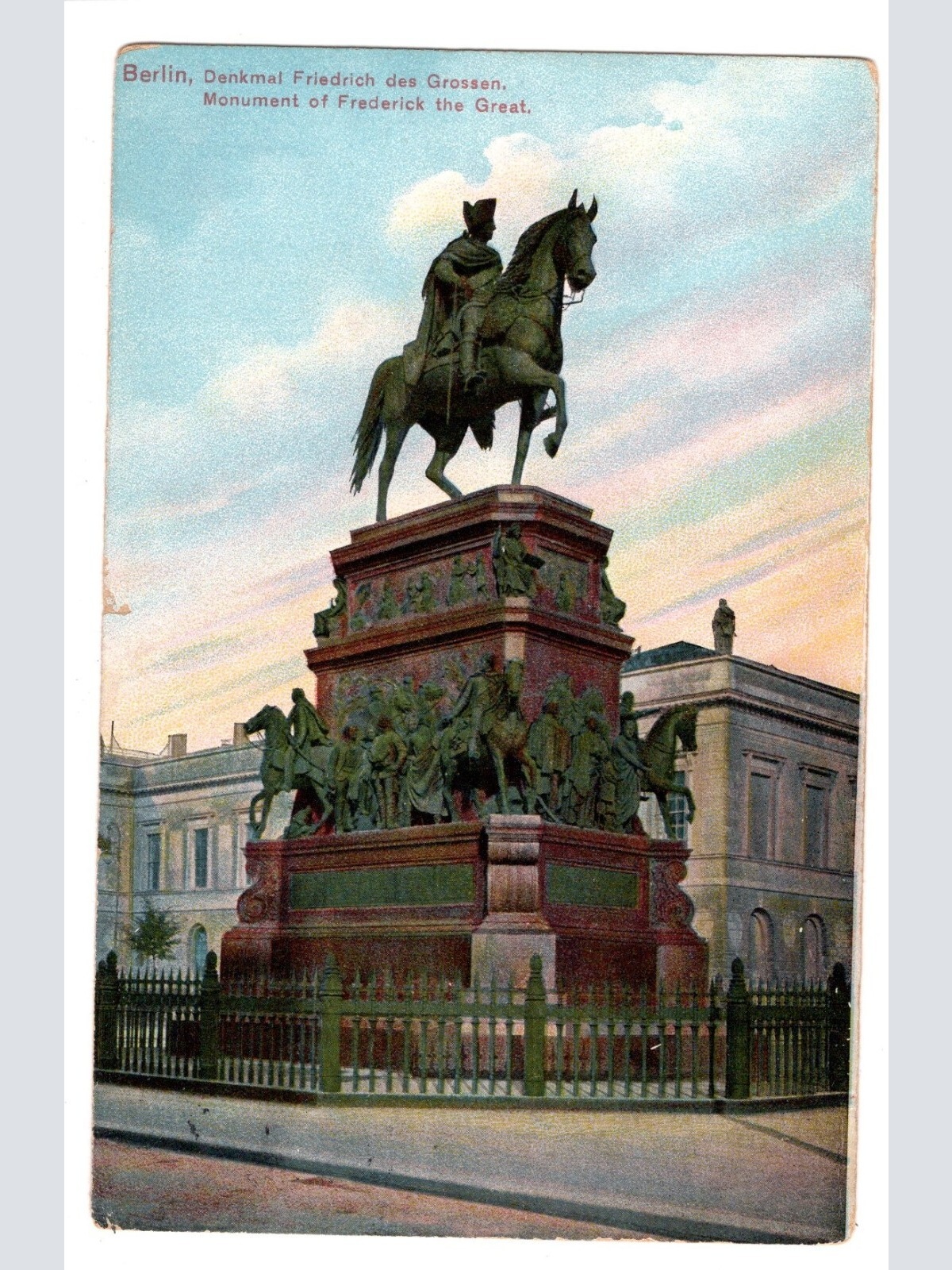 AK, Berlin, Denkmal Friedrich des Großen, Ansichtskarte (S5413)