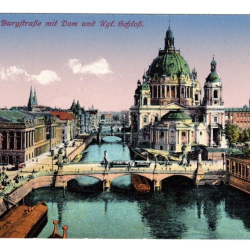 AK, Berlin, Burgstraße mit Dom und Kgl. Schloss, Ansichtskarte (S5424)