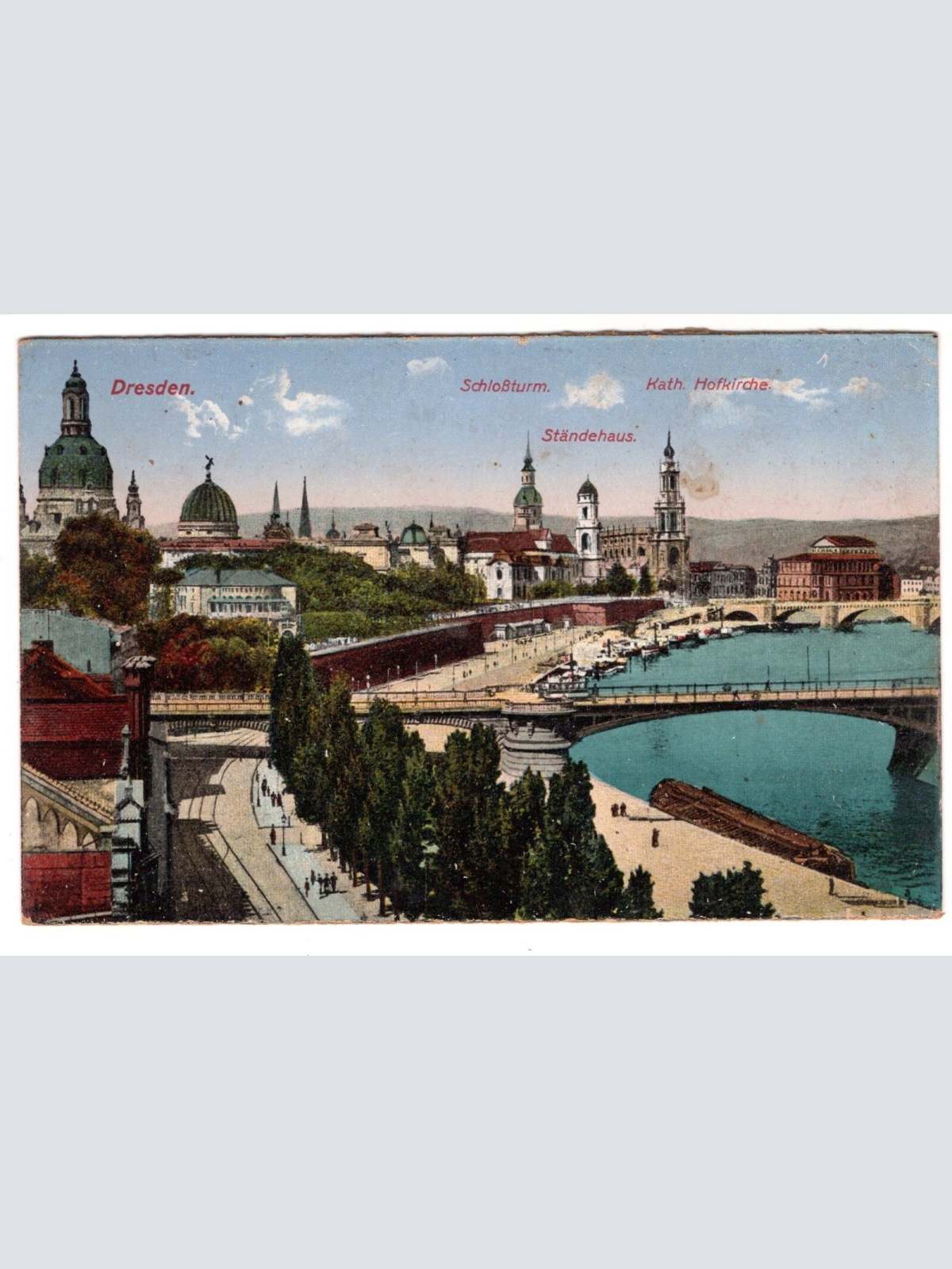 AK, Dresden, Sachsen, Schlossturm, Ständehaus, Ansichtskarte (S5450)