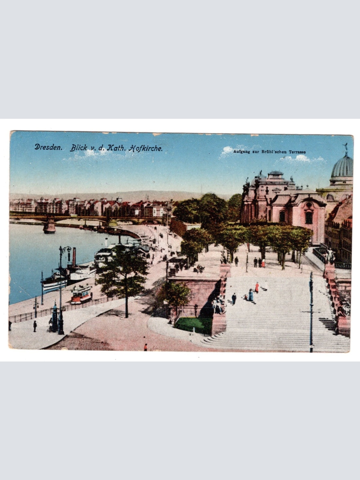 AK, Dresden, Sachsen, Blick v. d. Kath. Hofkirche, Ansichtskarte (S5460)