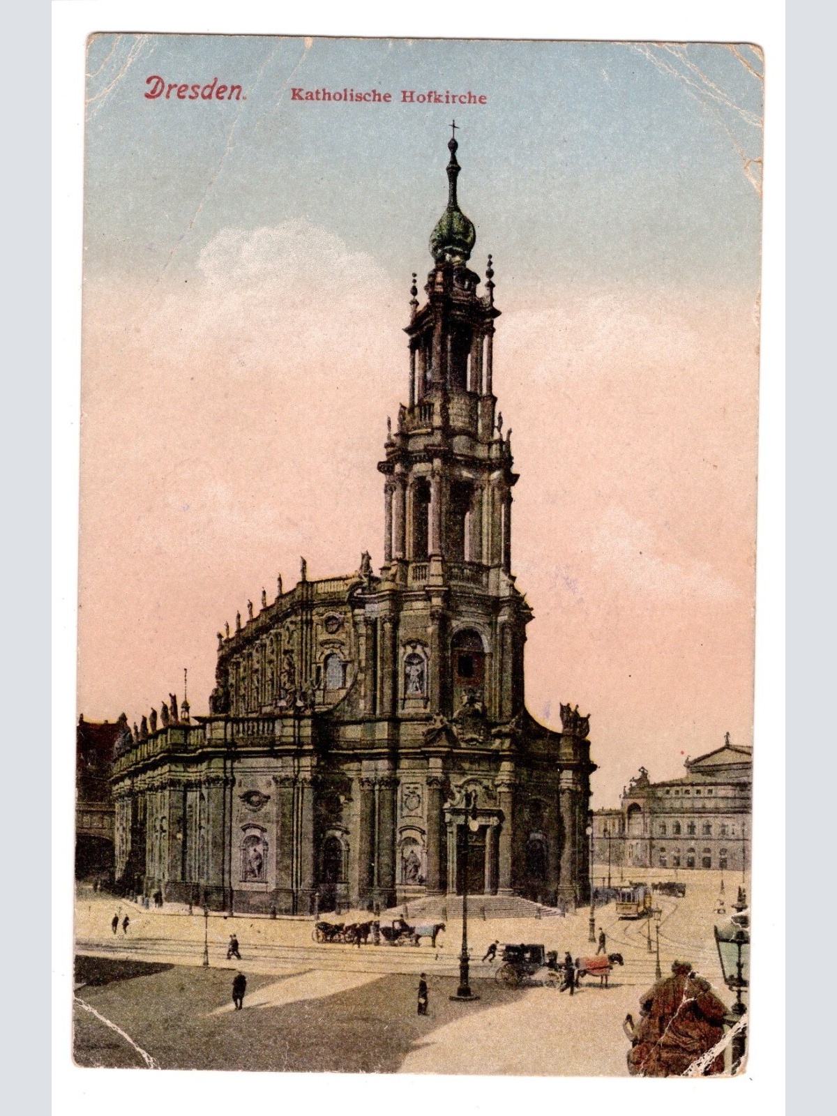 AK, Dresden, Sachsen, Katholische Hofkirche, Ansichtskarte (S5461)