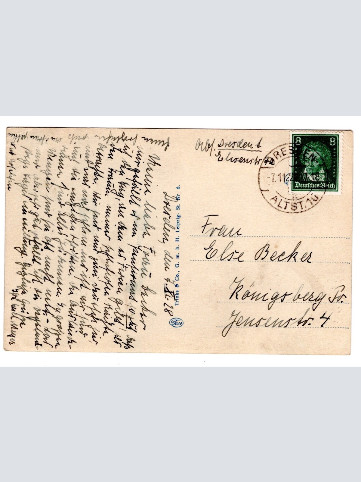 AK, Dresden, Sachsen, Sophienkirche und Schloss, Ansichtskarte (S5478)