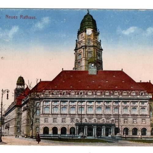 AK, Dresden, Sachsen, Neues Rathaus, Ansichtskarte (S5480)