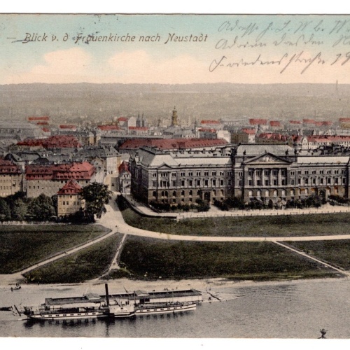 AK, Dresden, Sachsen, Blick v. d. Frauenkirche, Ansichtskarte (S5489)