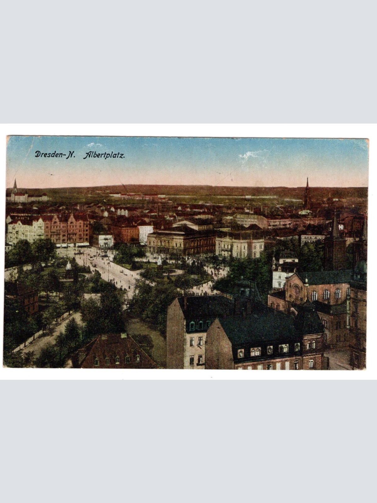 AK, Dresden, Sachsen, Albertplatz, Ansichtskarte (S5494)