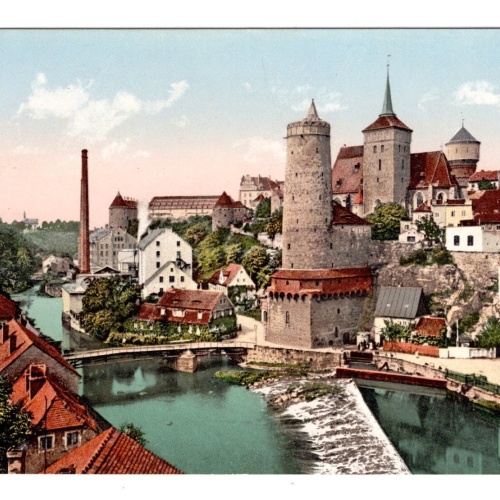 AK, Bautzen, Sachsen, von der Kronprinzenbrücke, Ansichtskarte (S5499)