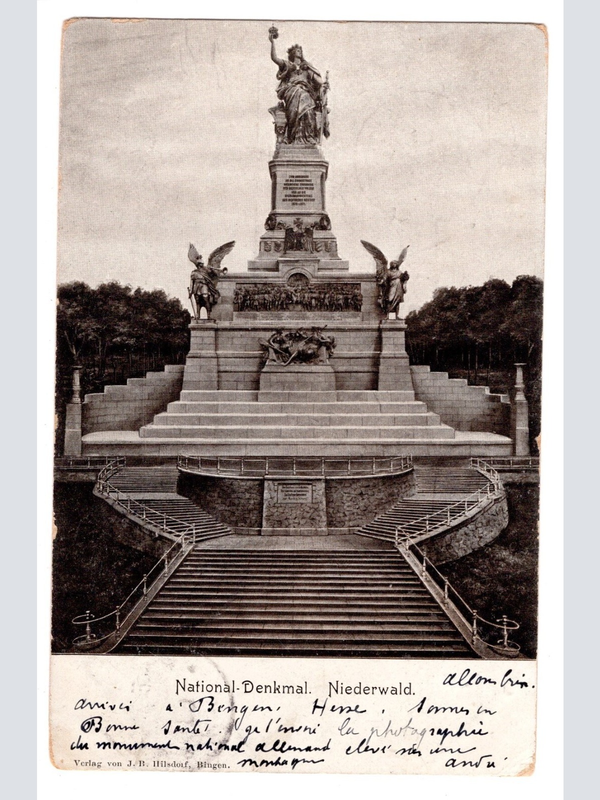 AK, National-Denkmal Niederwald, Hessen, Ansichtskarte (S5531)