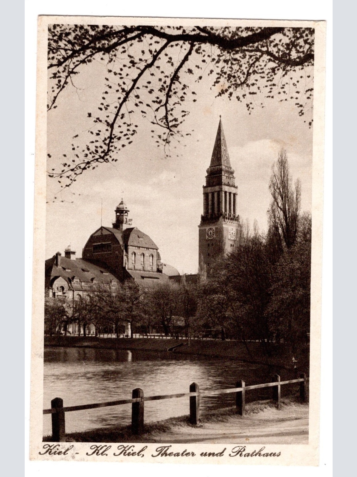 AK, Kiel, Schleswig-Holstein, Rathaus, Ansichtskarte (S5564)