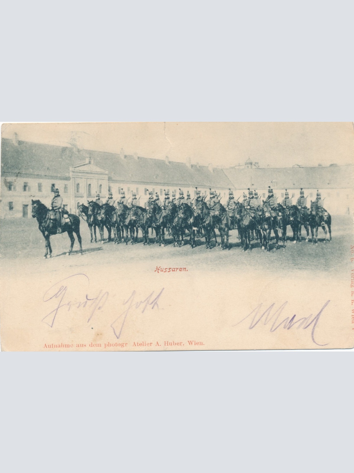AK von den Hussaren am Pferd Ansichtskarte (14140)