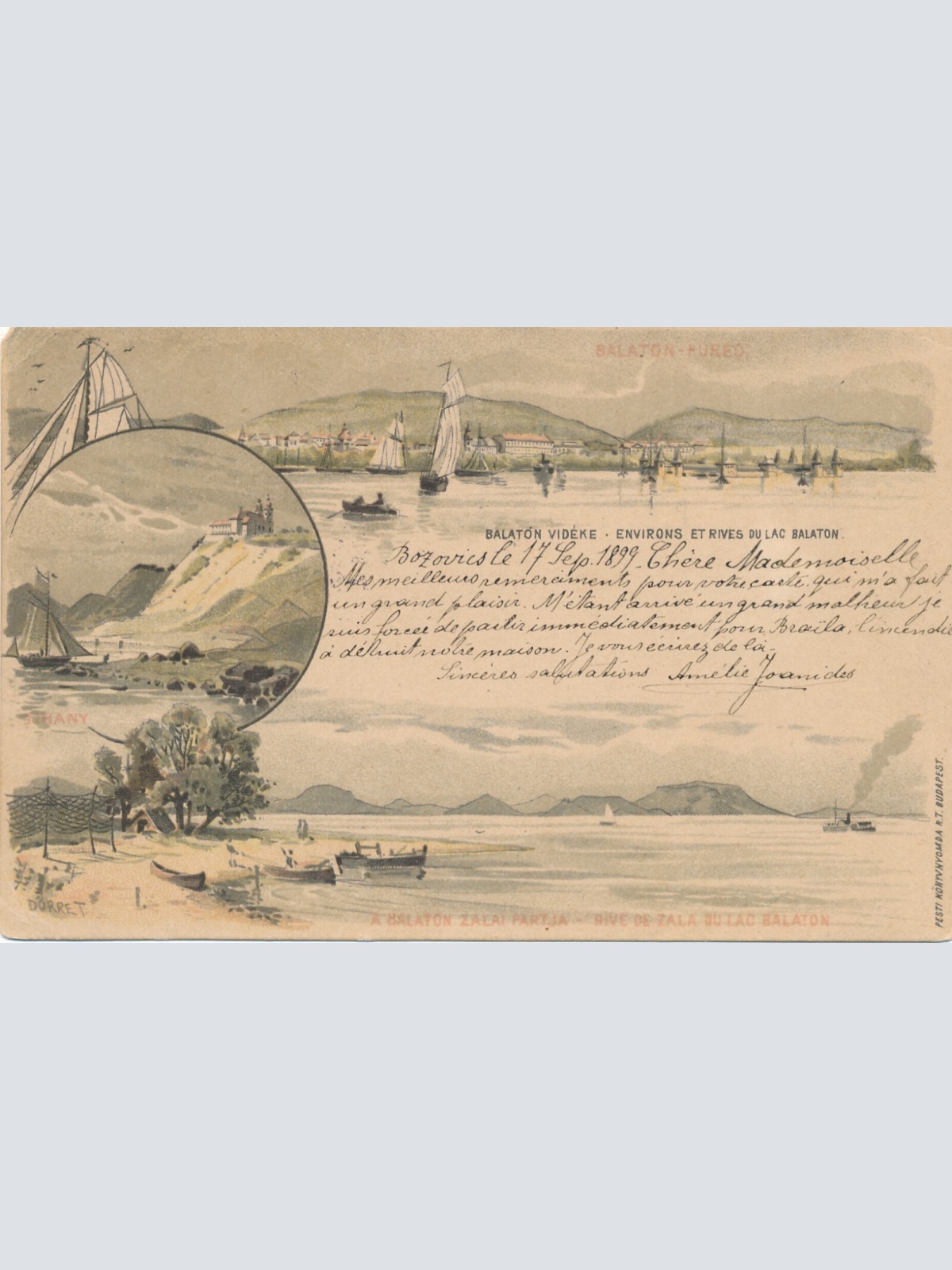 AK aus Balaton Binnensee in Ungarn Ansichtskarte (14146)