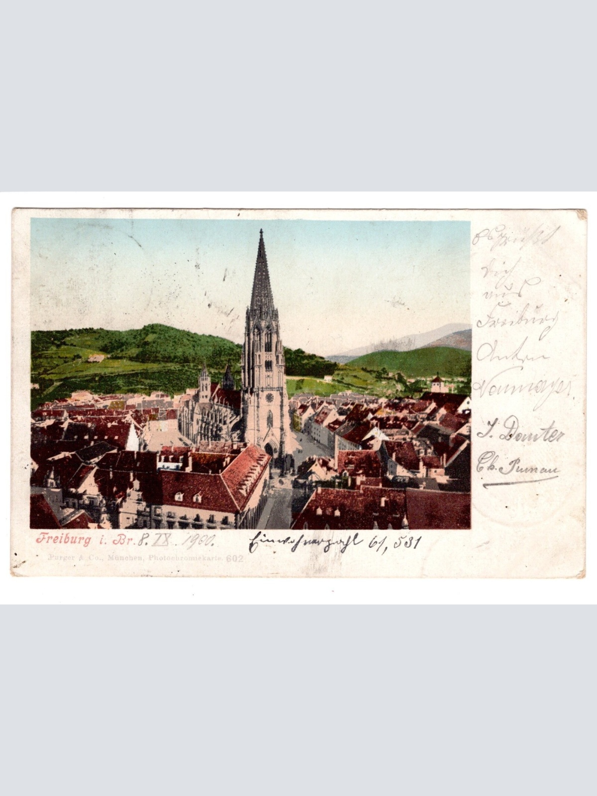 AK, Freiburg i. Br., Baden-Württemberg, Ansichtskarte (S5575)