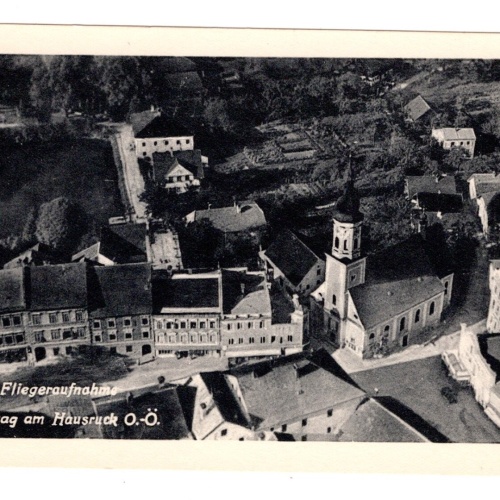 AK, Haag am Hausruck, Oberösterreich, Fliegeraufnahme, Ansichtskarte (S5589)