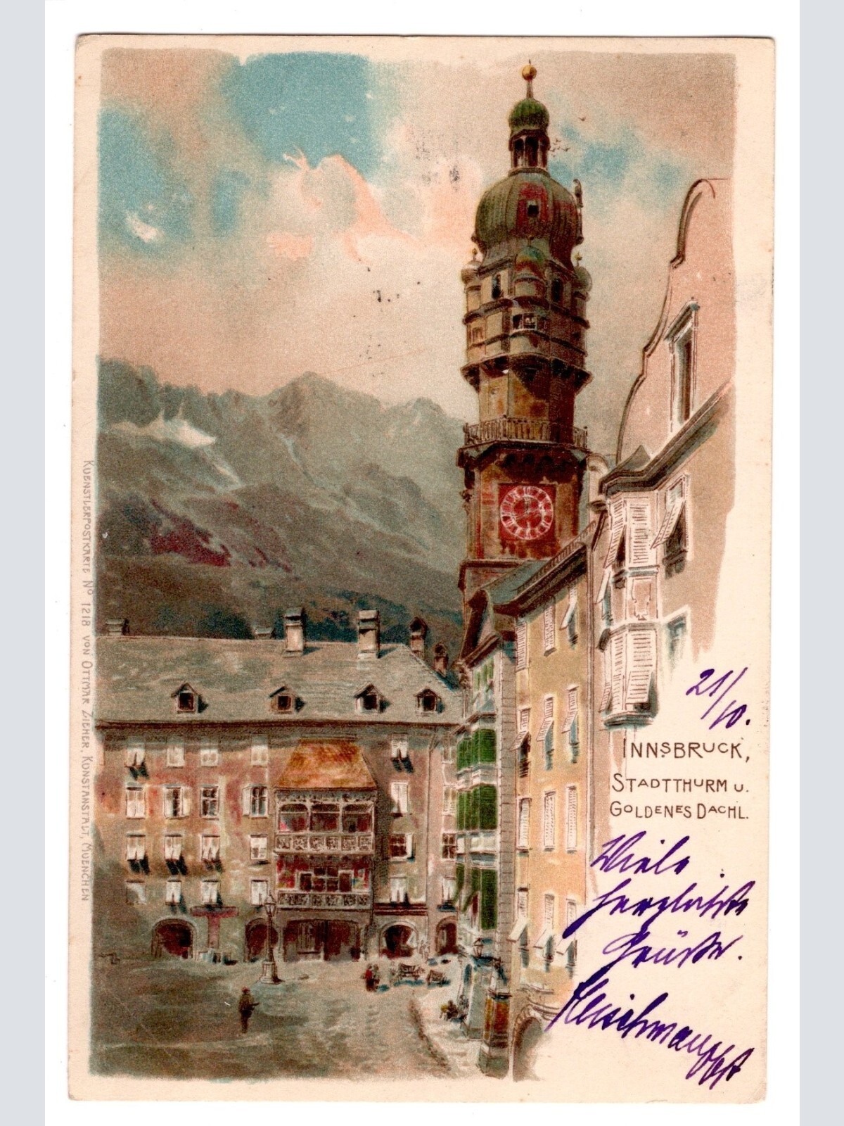 AK, Innsbruck, Goldenes Dachl, Tirol, Ansichtskarte (S5593)