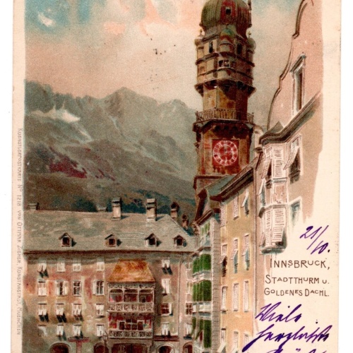 AK, Innsbruck, Goldenes Dachl, Tirol, Ansichtskarte (S5593)