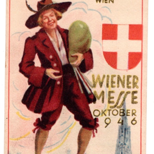 AK, O du lieber Augustin alles is no net hin, Wiener Messe Ansichtskarte (S5594)