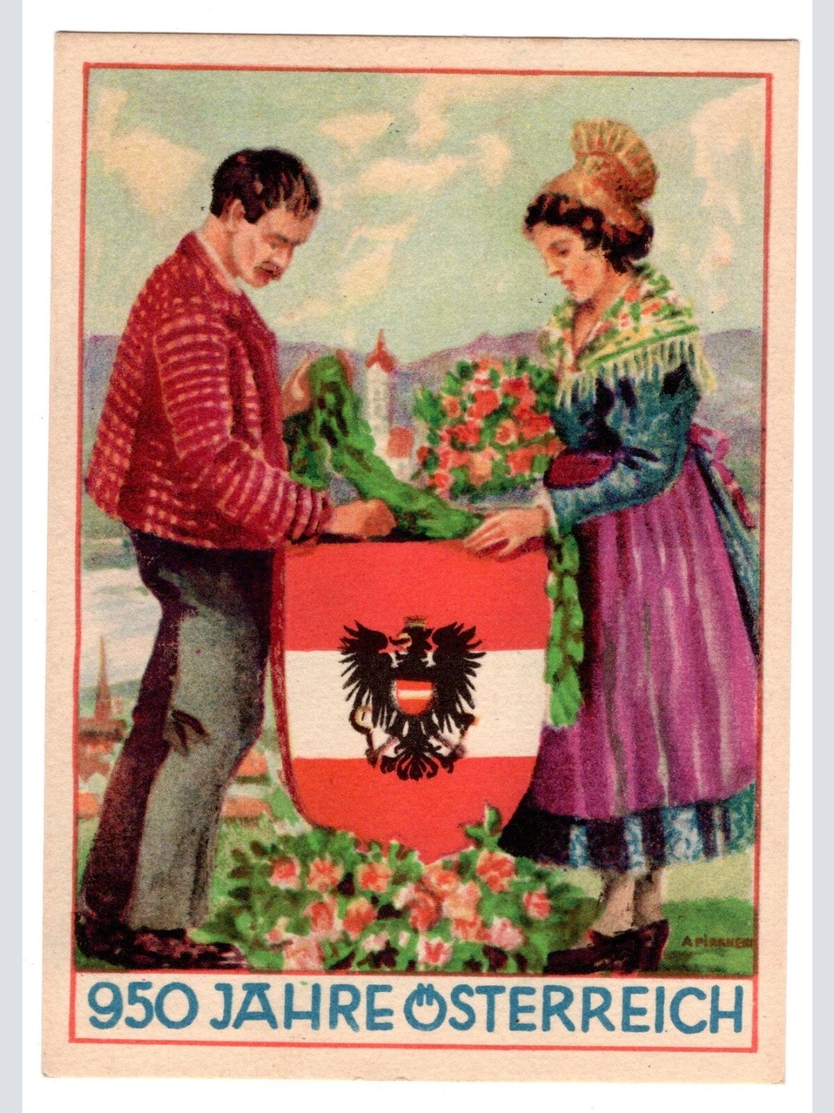 AK, 950 Jahre Österreich, Ansichtskarte (S5602)