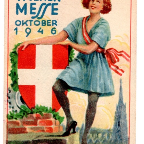 AK, Wiener Messe Oktober 1946, Ansichtskarte (S5603)