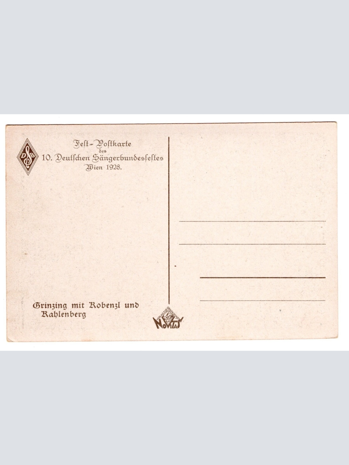 AK, 10. Deutsche Sängerbundfest, Wien, Ansichtskarte (S5607)