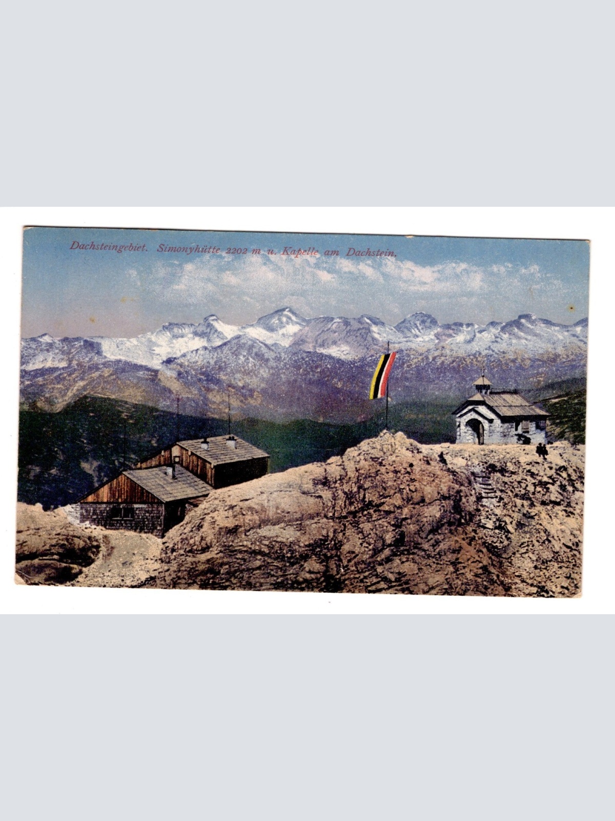 AK, Simonyhütte und Kapelle, Oberösterreich, Ansichtskarte (S5648)