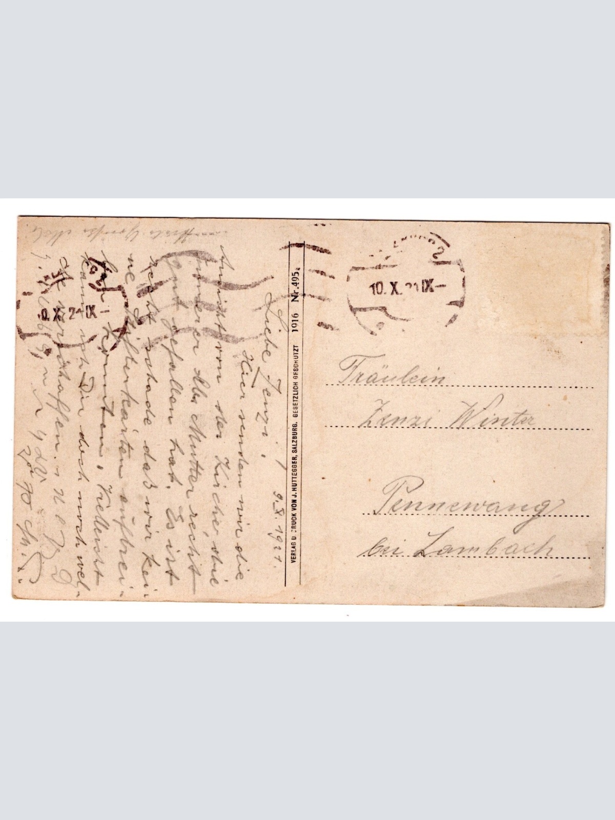 AK, Salzburg Mülln, Ansichtskarte (S5652)