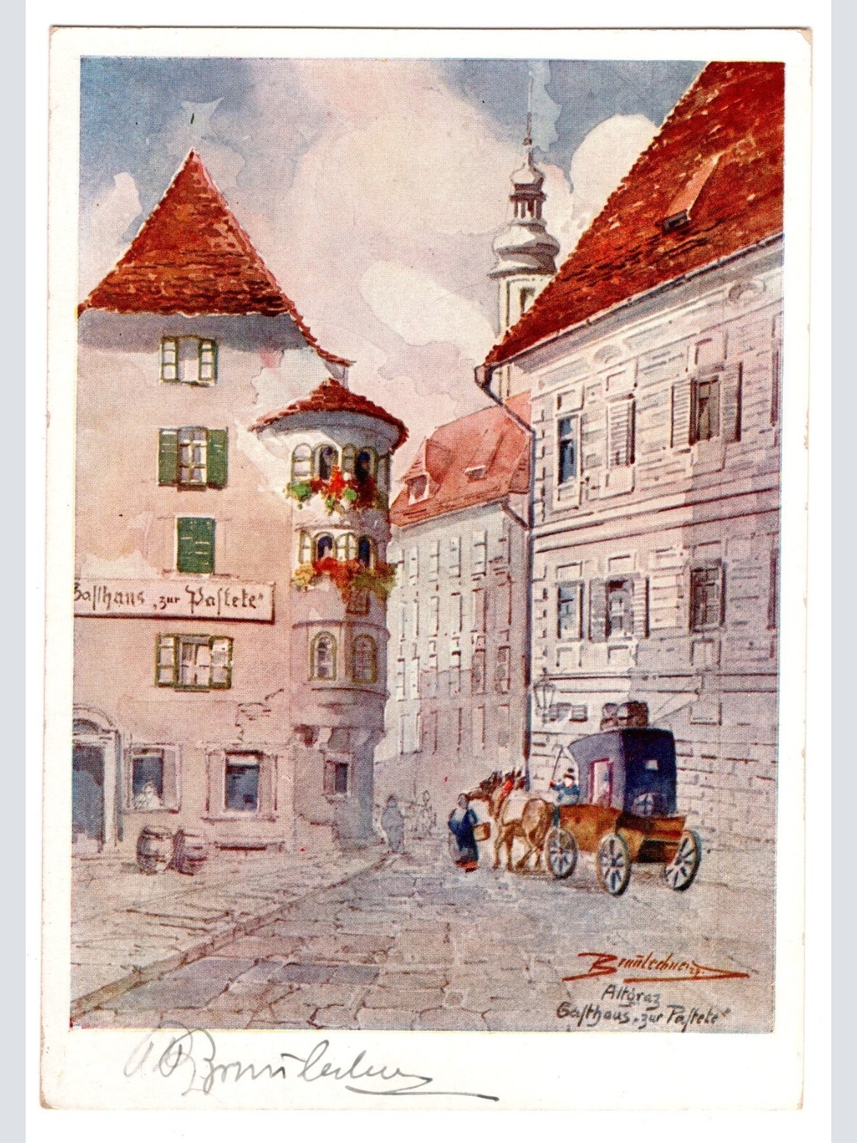AK, Altgraz, Gasthaus zur Pastete, Steiermark, Ansichtskarte (S5690)