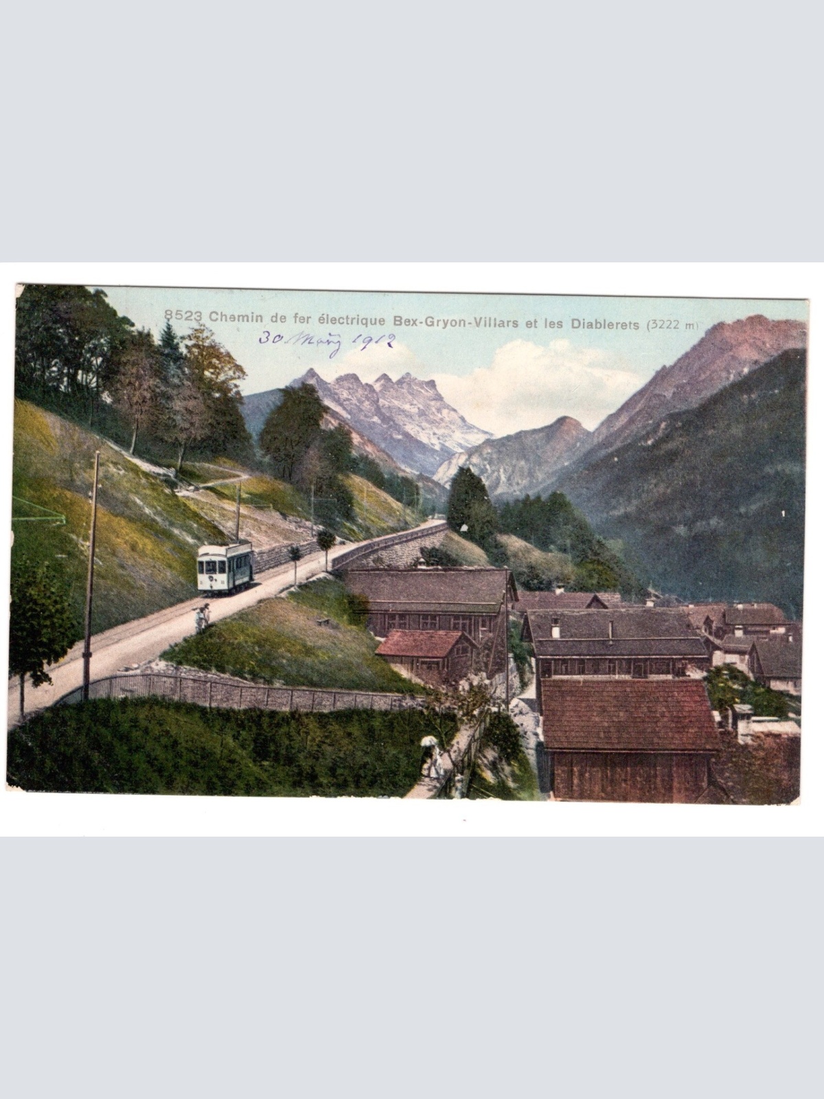 AK, Chemin de fer electrique Bex-Gryon-Villars et les , Ansichtskarte (S5691)