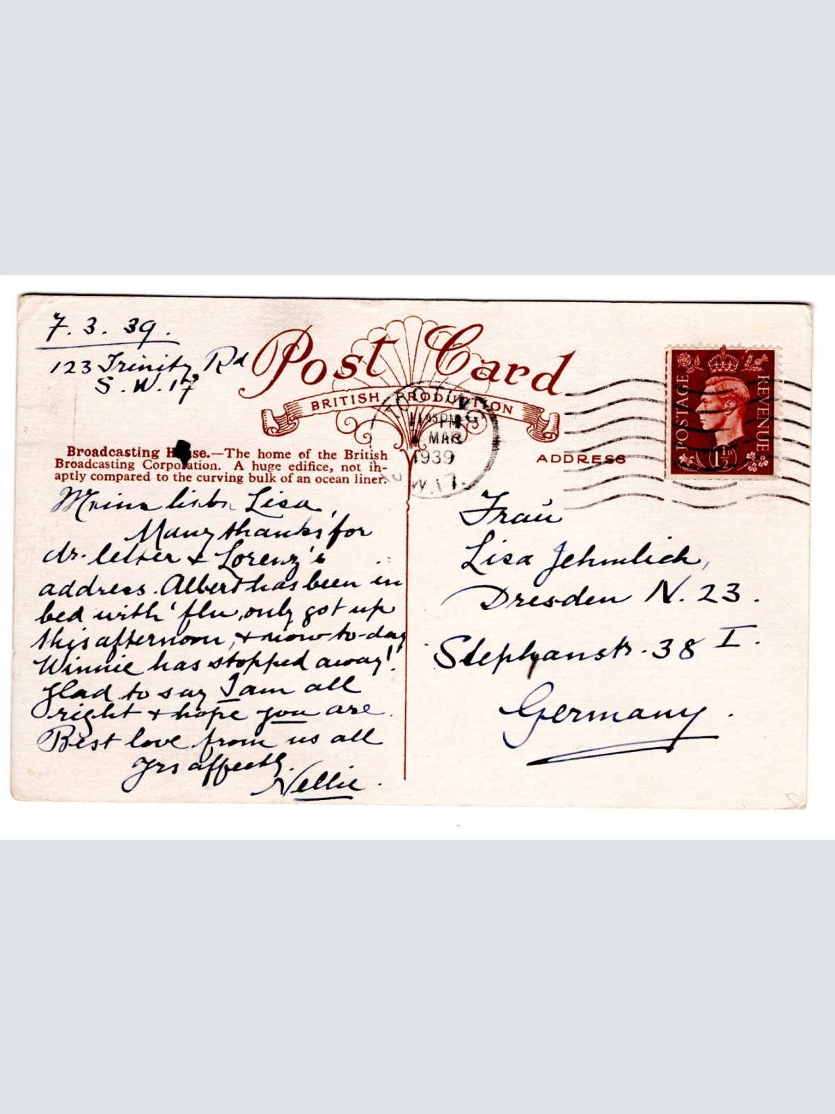 AK, Broadcasting House, London, England, Ansichtskarte (S5693)