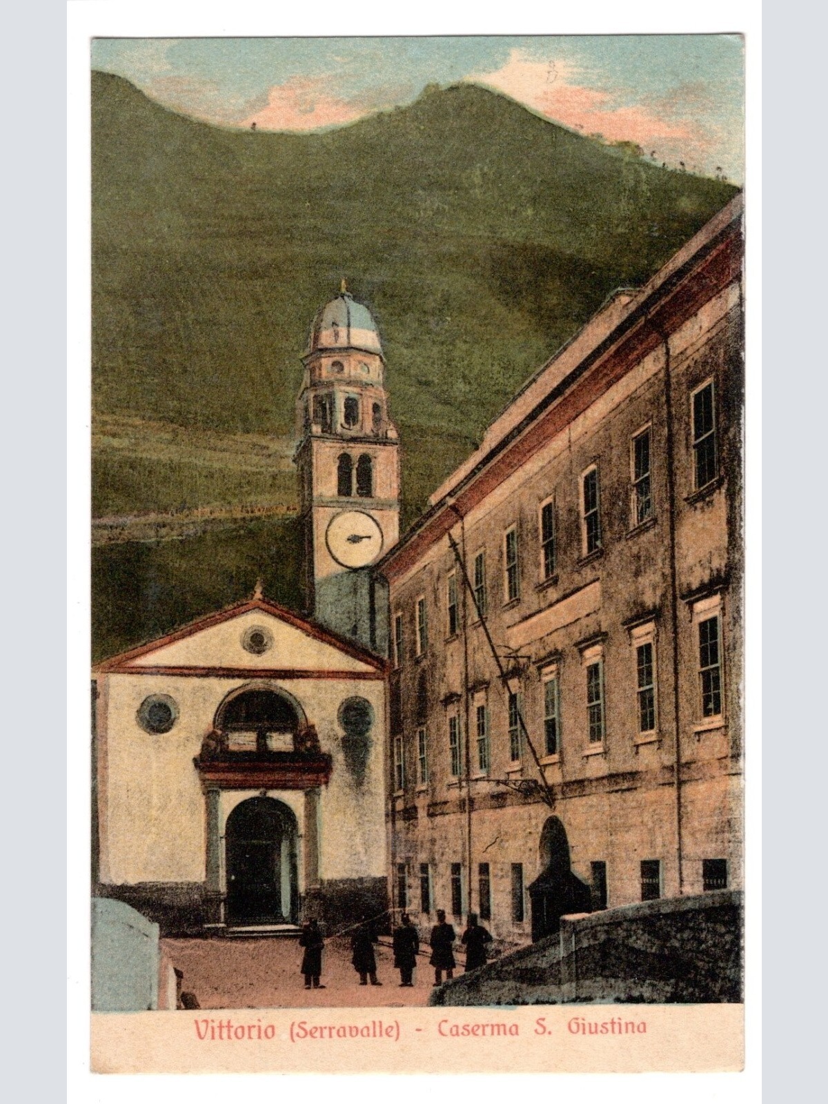 AK, Serravalle, Caserma S. Giustina, Italien, Ansichtskarte (S5705)