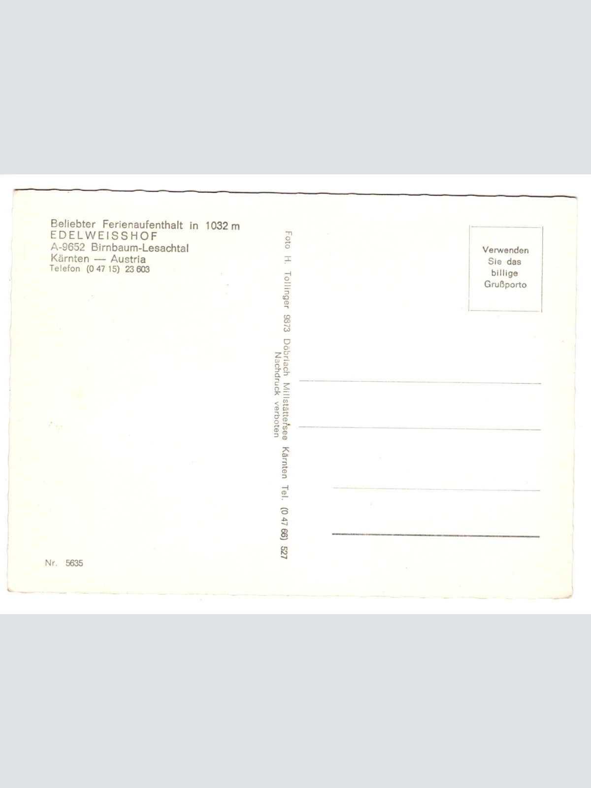 AK, Birnbaum Lesachtal, Kärnten, Ansichtskarte (S5753)