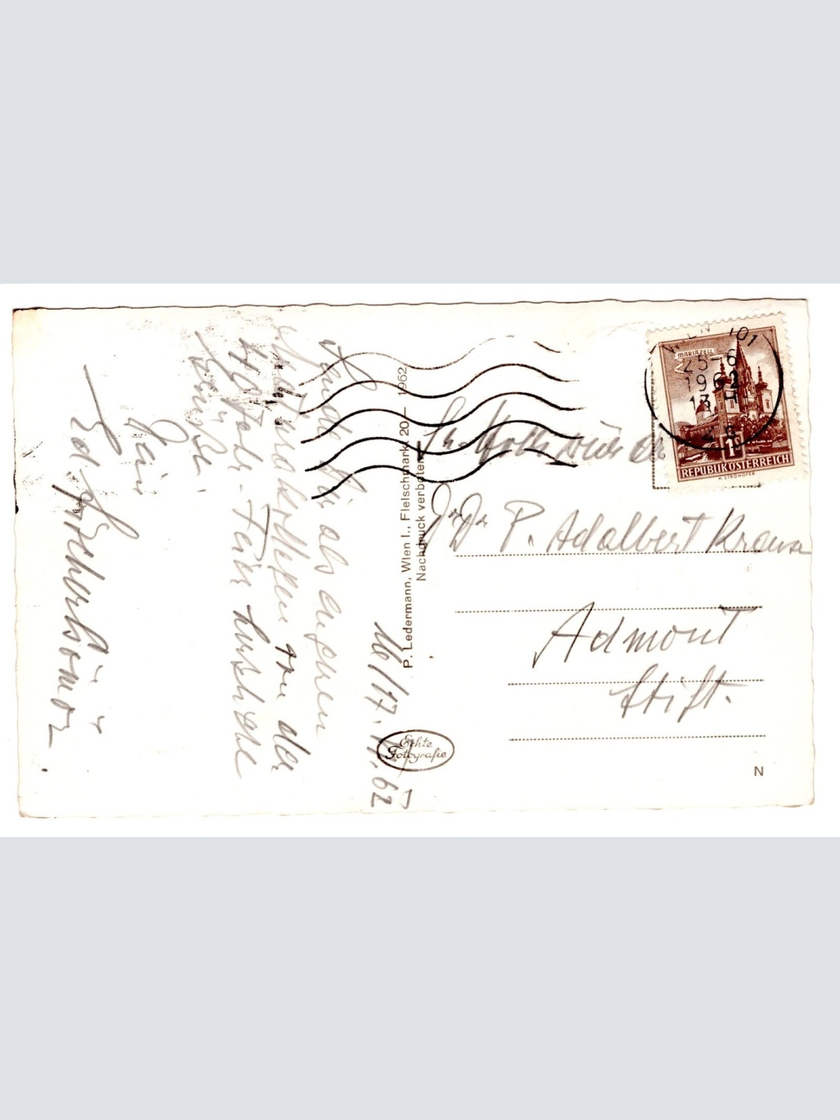 AK, Stift Kremsmünster mit Hohen Priel, Oberösterreich, Ansichtskarte (S5775)