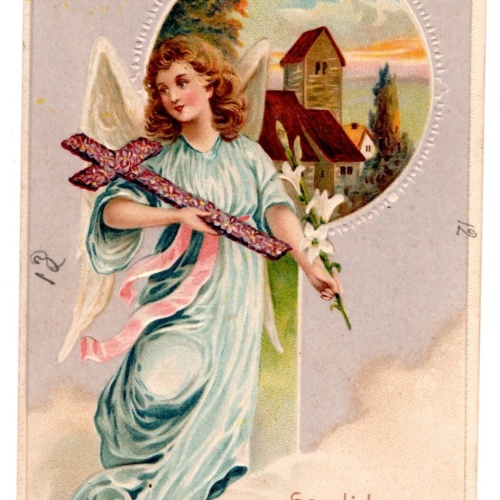 AK, Herzlichen Segenswunsch zur Konfirmation, Präge-AK, Ansichtskarte (S5786)