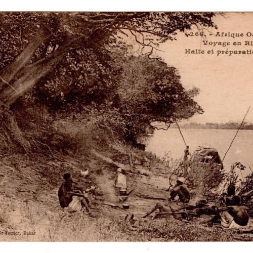 AK, Afrique Occidentale, Voyage en Riviere, Ansichtskarte (S5798)