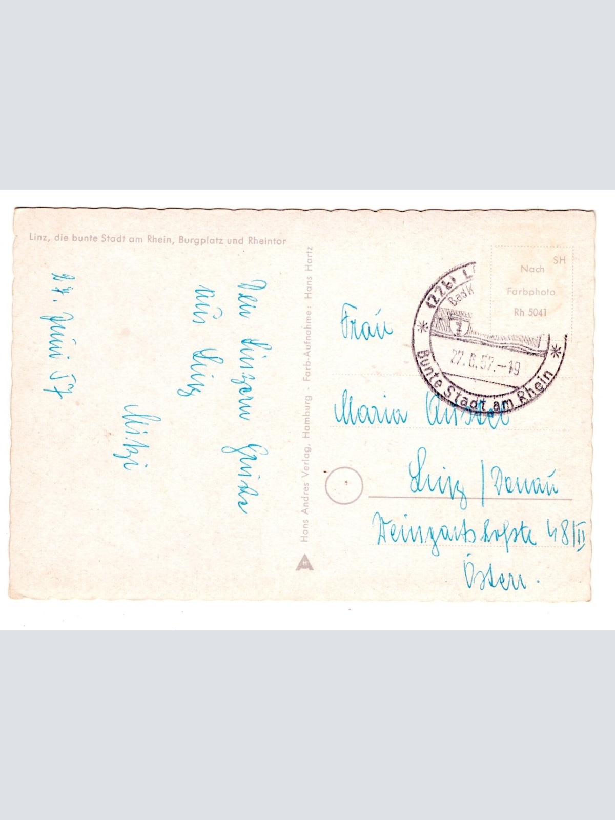 AK, Linz am Rhein, Rheinland-Pfalz, Ansichtskarte (S5814)