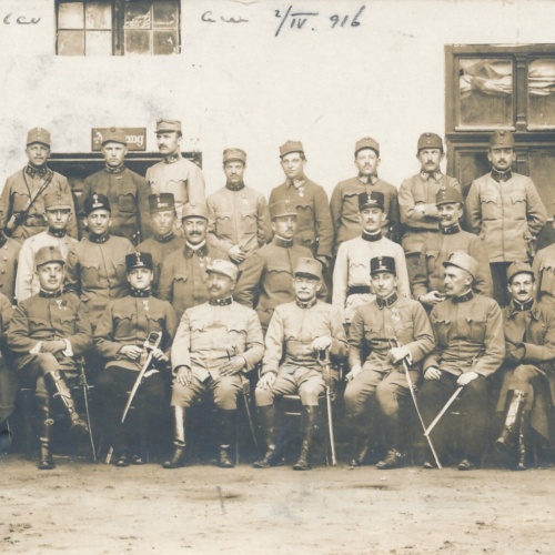 AK Offiziers Gruppenfoto Militaria Ansichtskarte (14247)