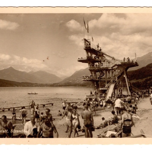 AK, Millstatt, Strandbad, Kärnten, Ansichtskarte (S5839)