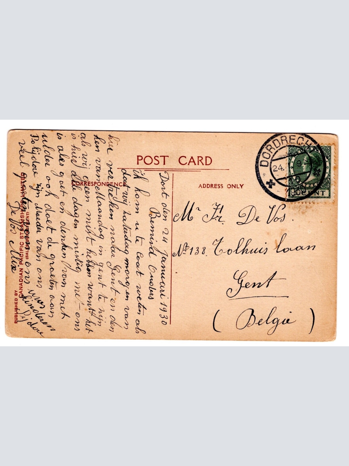 AK, C. P. S. Empress of Britain, Ansichtskarte (S5876)