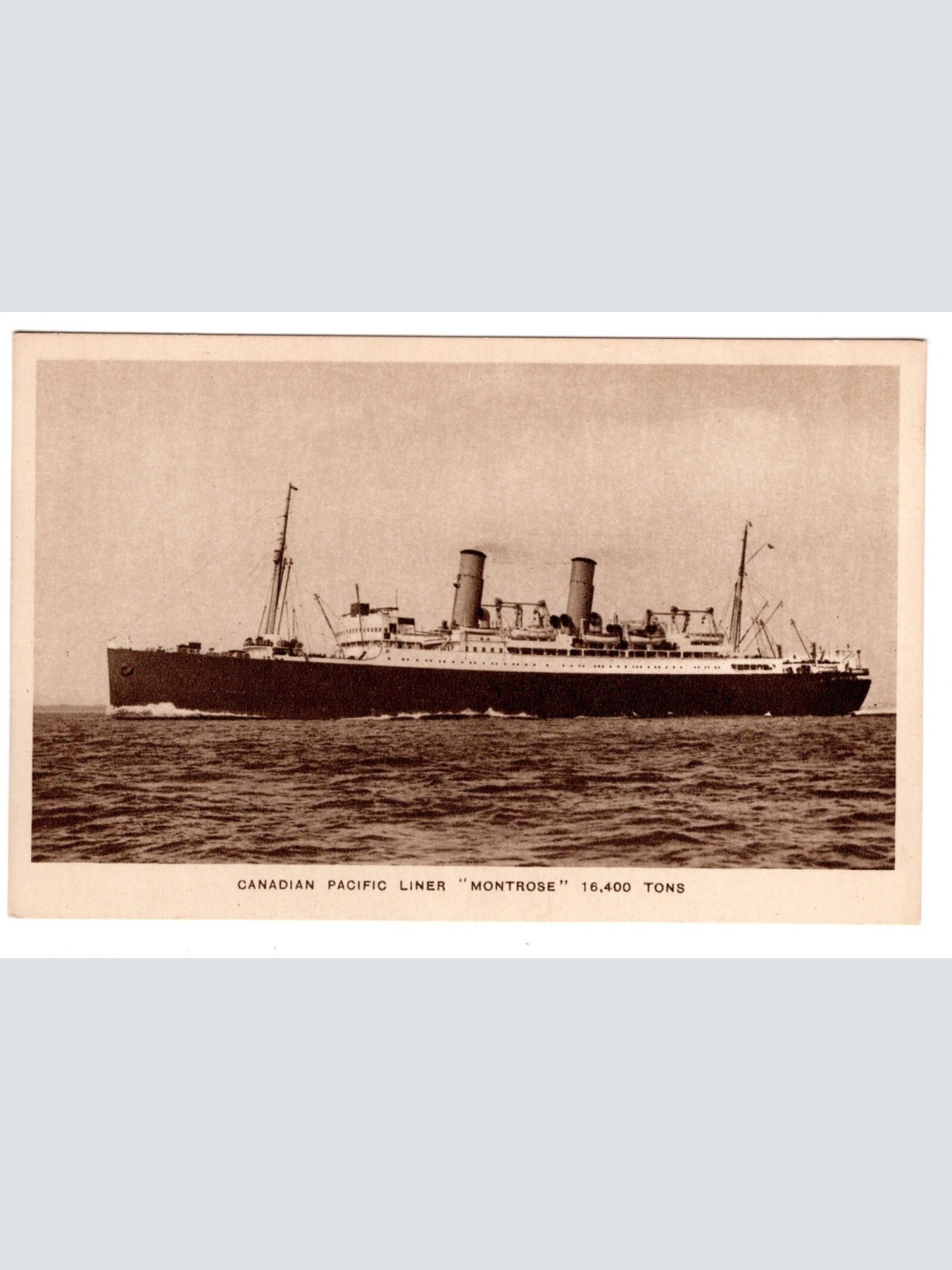 AK, Canadian Pacific Liner, Montrose, Ansichtskarte (S5887)