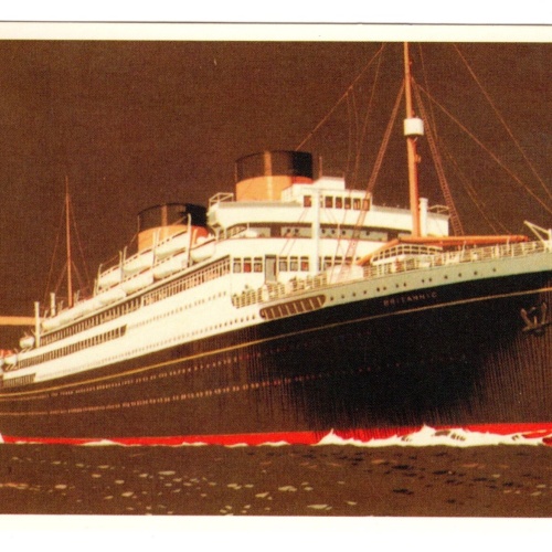 AK, Cunard White Star Britannic, Ansichtskarte (S5907)