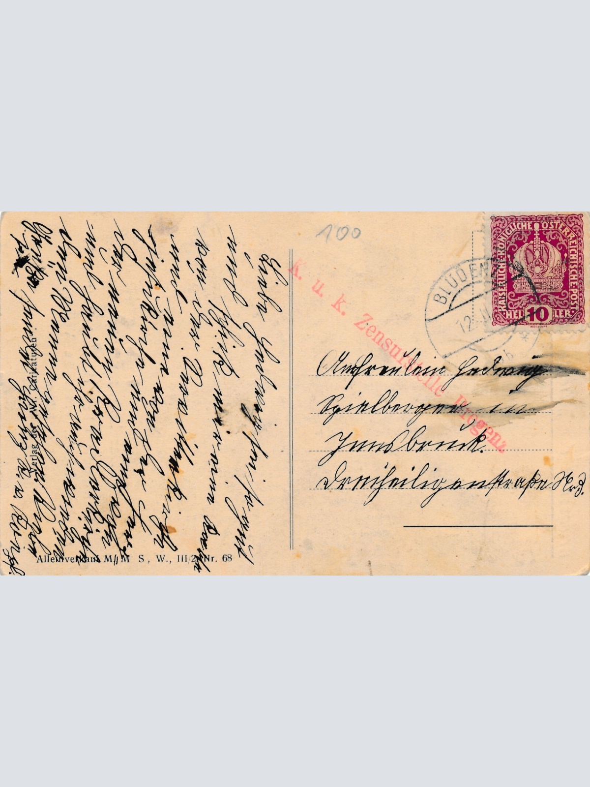 AK Kriegsserie der Wiener Caricaturen Der Landesvater Ansichtskarte (14271)