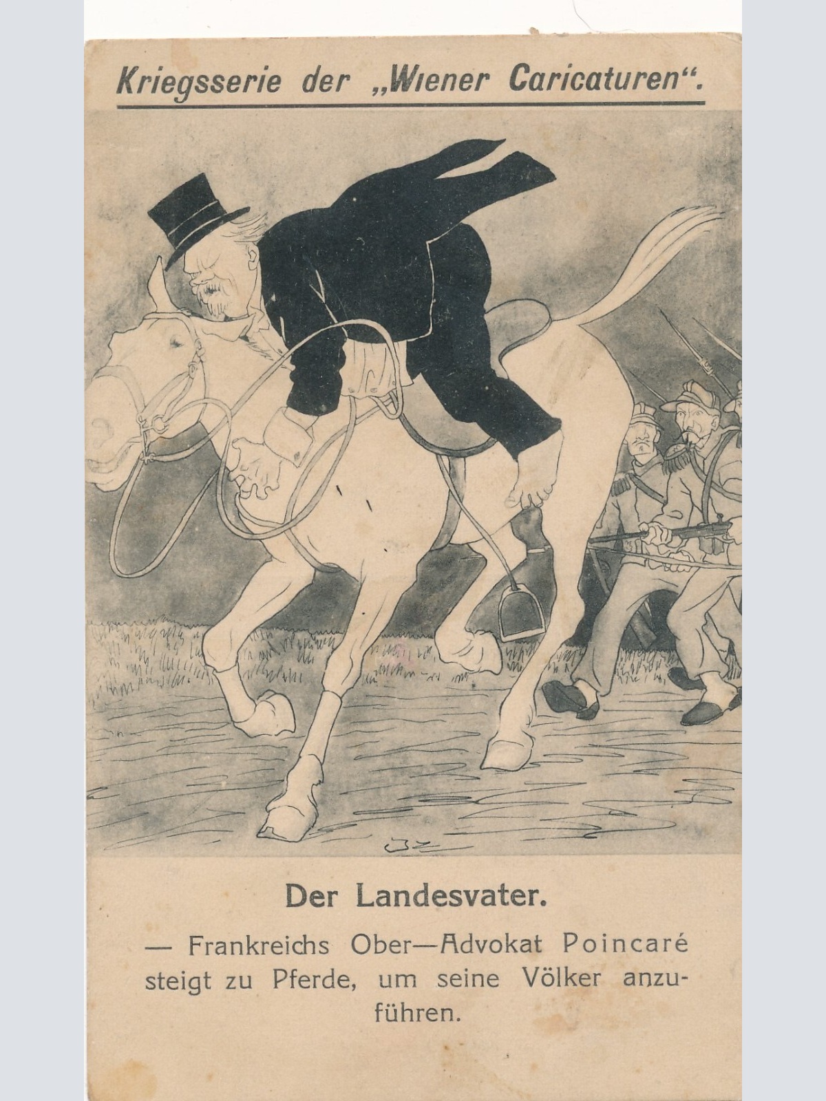 AK Kriegsserie der Wiener Caricaturen Der Landesvater Ansichtskarte (14271)