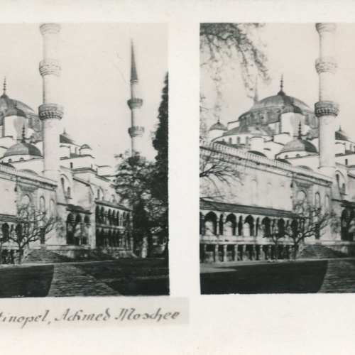 Stereo - Karte aus Konstantinopel Achmed Moschee Türkei Ansichtskarte (14273)